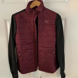 new puma winter jacket in gig-puma black. NWT